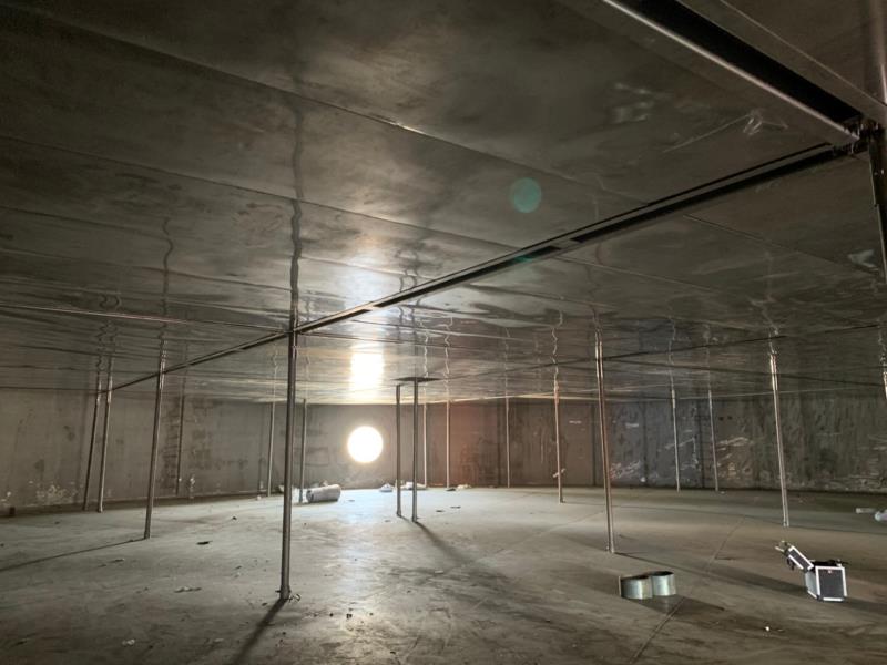 不鏽鋼蜂巢式內浮頂安裝完成